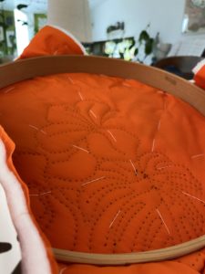 ハンドキルティングの裏側