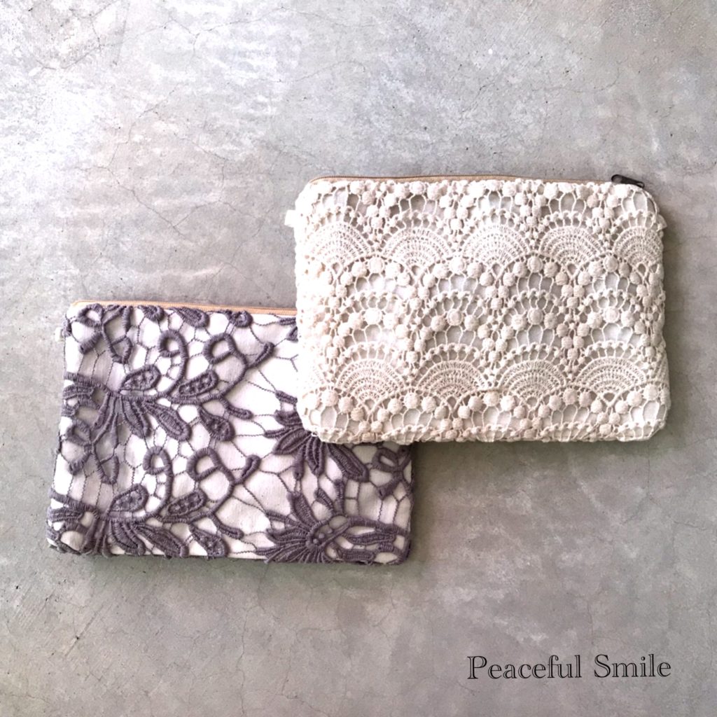 美しいレースのポーチ