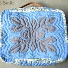 オーダーメイドハワイアンキルト「赤ちゃんのおむつ入れ」