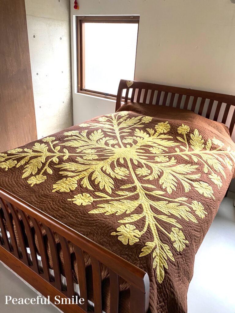 ハワイアンキルトベッドカバー