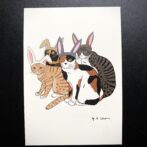猫 イラスト ポストカード