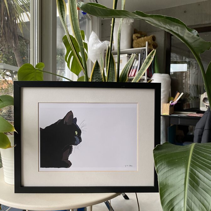 黒猫のイラスト