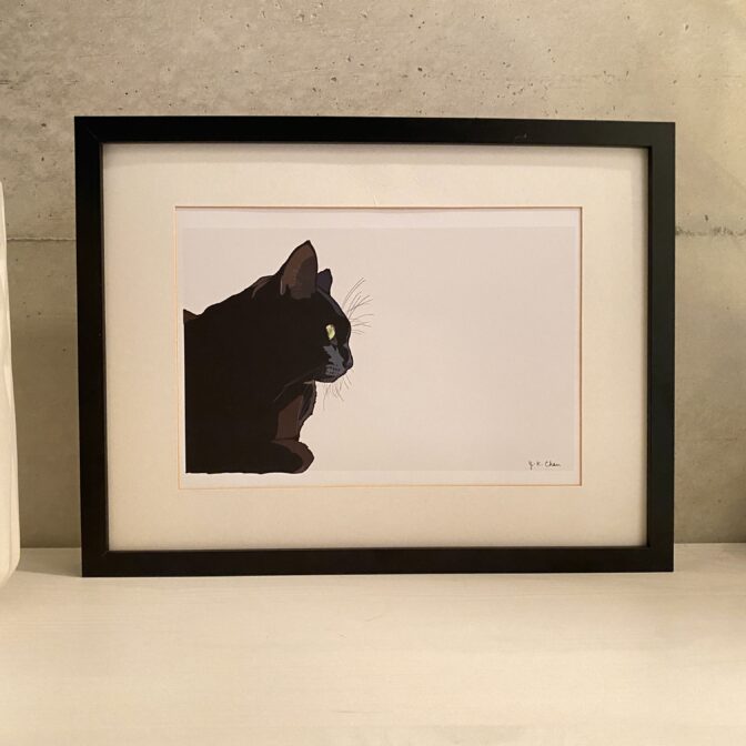 黒猫のイラスト