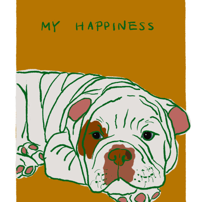 犬のイラスト 犬の絵はがき