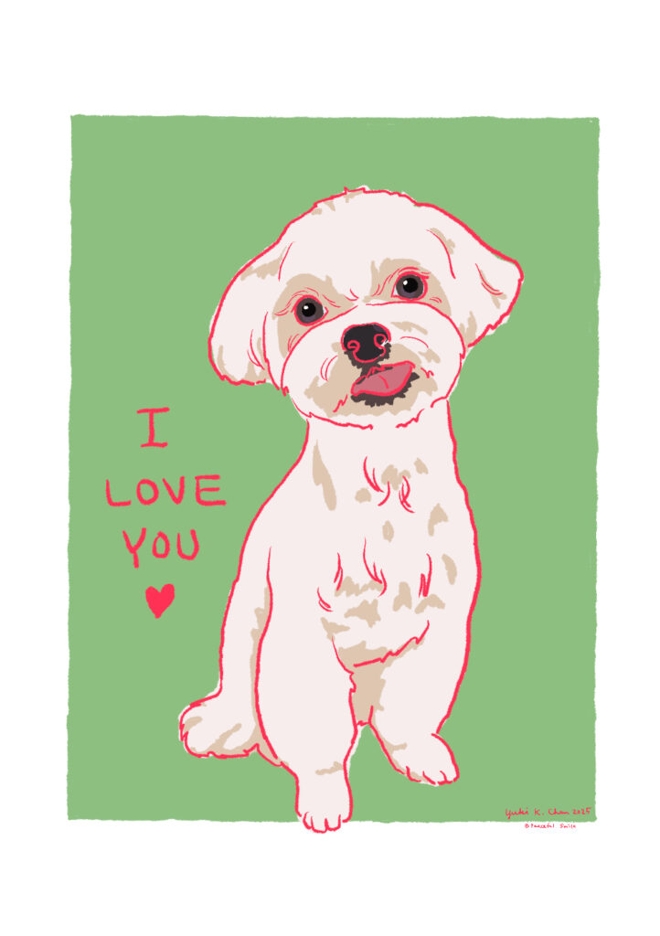 犬のイラスト 犬の絵はがき