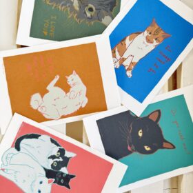 猫の絵はがきセット