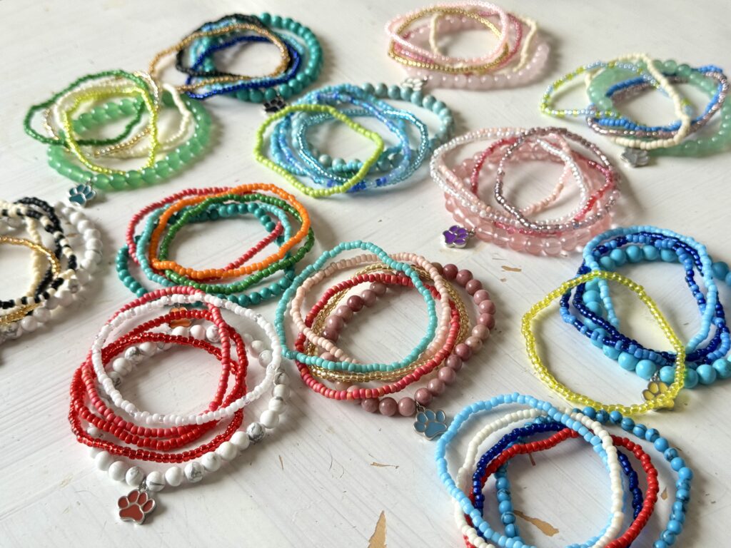 ビーズのブレスレット