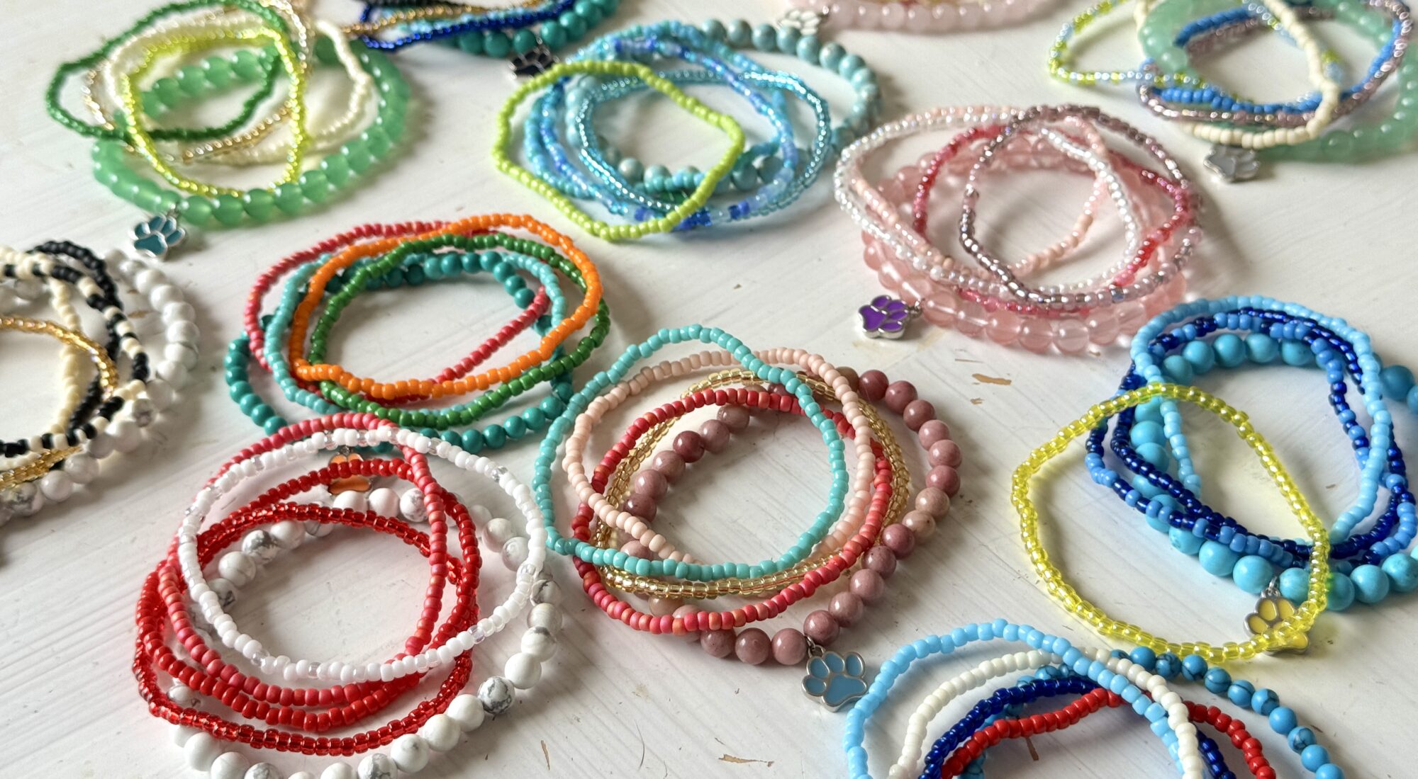 ビーズのブレスレット