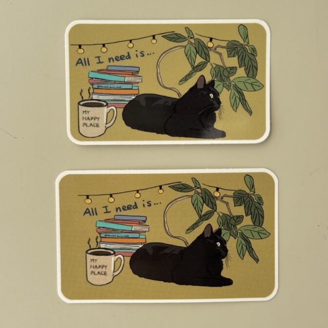 ねこのステッカー