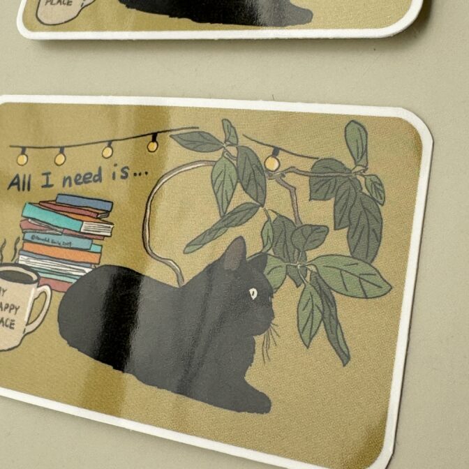 ねこのステッカー